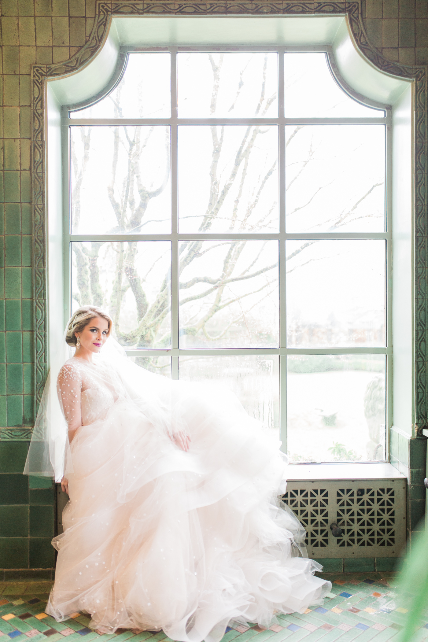 Toronto fine art film photographer Muguet Photography | spring bridal session at Hycroft Manor